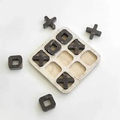 Decorative objects - Tic Tac Toe Marble Edition - PISTORE MARMI
