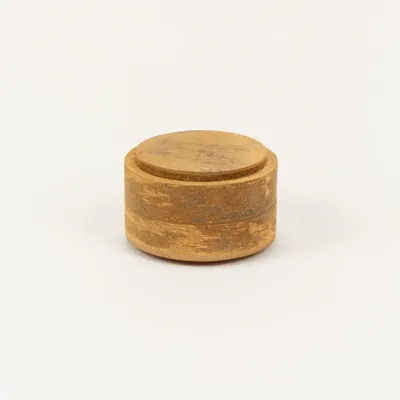 Tea and coffee accessories - Small round box in natural cinnamon - L INDOCHINEUR X RIVÊT