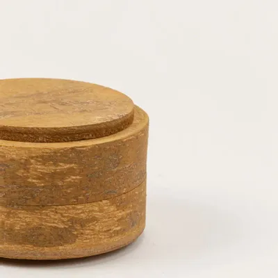 Tea and coffee accessories - Small round box in natural cinnamon - L INDOCHINEUR X RIVÊT