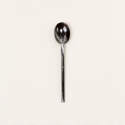 Kitchen utensils - Set of 6 Baguette dessert spoons in African black horn (set of 6) - L INDOCHINEUR X RIVÊT