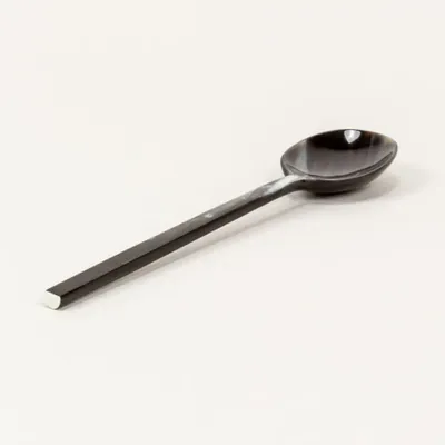 Kitchen utensils - Set of 6 Baguette dessert spoons in African black horn (set of 6) - L INDOCHINEUR X RIVÊT