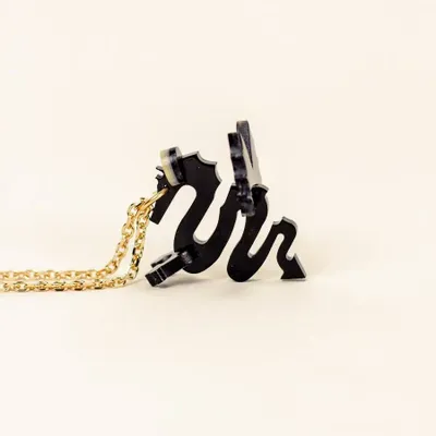 Jewelry - Dragon charm for necklace in black horn and mother-of-pearl - L INDOCHINEUR X RIVÊT