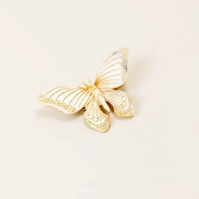Broches - Broche Papillon en corne blonde - L INDOCHINEUR X RIVÊT