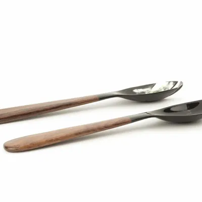 Couverts de service - Grands couverts corne et bois - L INDOCHINEUR X RIVÊT