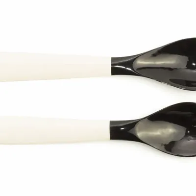 Couverts de service - Petits couverts en corne noire et manche os - L INDOCHINEUR X RIVÊT