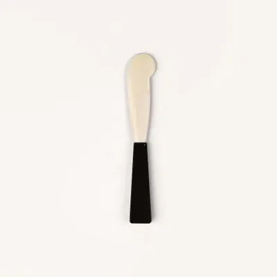 Ustensiles de cuisine - Couteau à beurre manche en corne noire et lame en os - L INDOCHINEUR X RIVÊT
