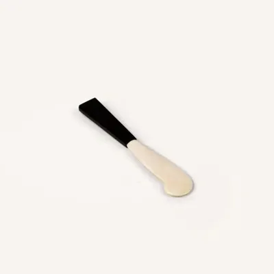 Ustensiles de cuisine - Couteau à beurre manche en corne noire et lame en os - L INDOCHINEUR X RIVÊT