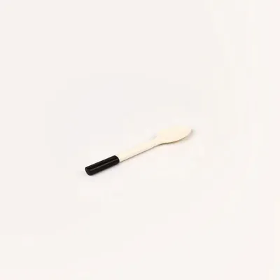 Cutlery set - Set of 6 teaspoons, white bone, black horn handle - L INDOCHINEUR X RIVÊT
