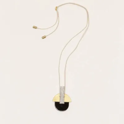 Jewelry - Stone & brass Envol pendant - L INDOCHINEUR X RIVÊT