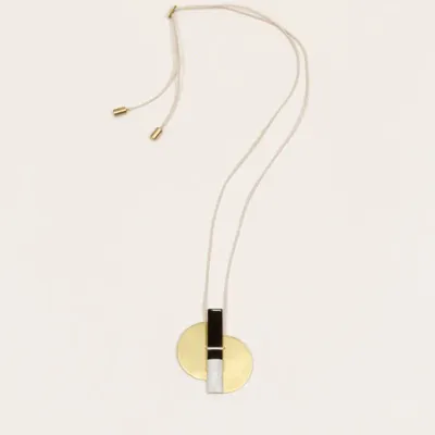 Jewelry - Stone & brass Envol pendant - L INDOCHINEUR X RIVÊT