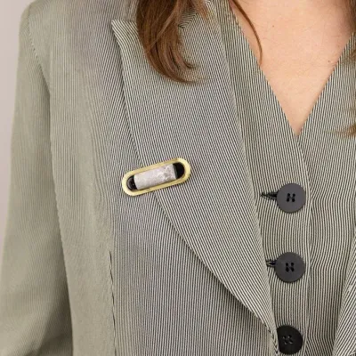 Broches - Broche Laiton pierre - L INDOCHINEUR X RIVÊT