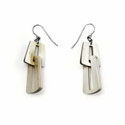 Bijoux - Boucles d'oreilles maillons en sabot - Crochets - L INDOCHINEUR X RIVÊT