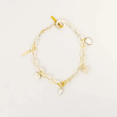 Bijoux - Collier à breloques en corne blonde - L INDOCHINEUR X RIVÊT