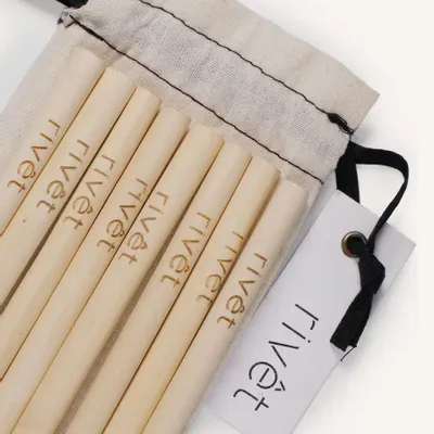 Couverts de service - Paille en bambou (lot de 10) - L INDOCHINEUR X RIVÊT