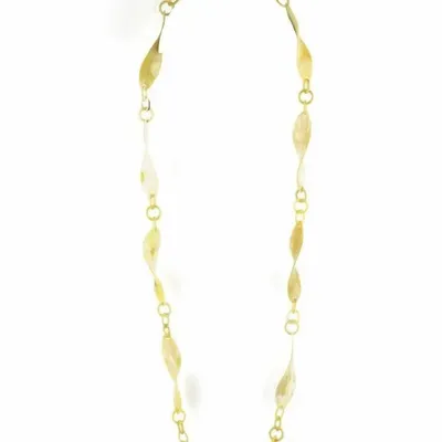 Bijoux - Sautoir torsades en corne blonde - L INDOCHINEUR X RIVÊT
