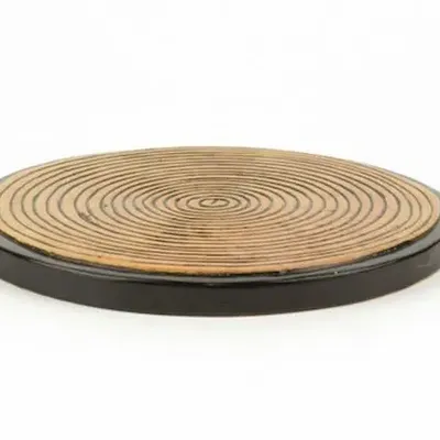 Table mat - Stone bottle coaster, rolled bamboo (set of 2) - L INDOCHINEUR X RIVÊT