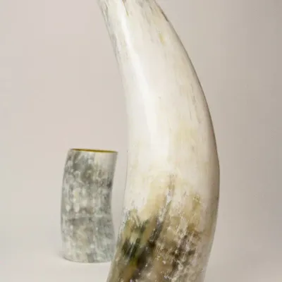 Vases - Grand vase en corne blonde - L INDOCHINEUR X RIVÊT