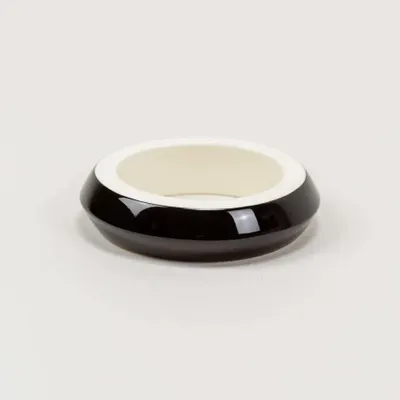 Bracelets - Saturn bracelet, lacquered wood, black outside, ivory - Multicolour - L INDOCHINEUR X RIVÊT