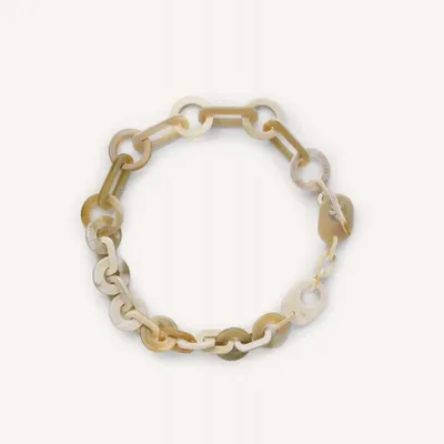 Jewelry - Short necklace in blond horn - L INDOCHINEUR X RIVÊT