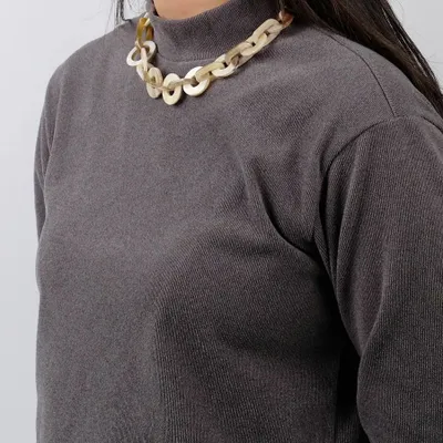 Jewelry - Short necklace in blond horn - L INDOCHINEUR X RIVÊT