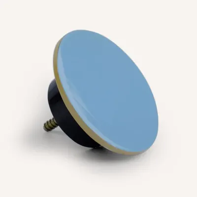 Artistic hardware - Straight-edge wall hook, light blue and sand lacquer, size L - L INDOCHINEUR X RIVÊT