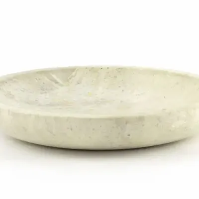 Ustensiles de cuisine - Grande soucoupe bords ronds en pierre naturelle - L INDOCHINEUR X RIVÊT