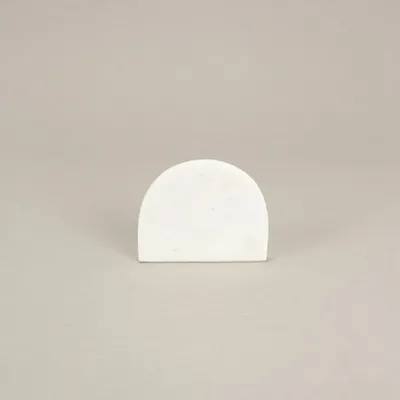 Bougeoirs et photophores  - Photophore oval en marbre blanc - L INDOCHINEUR X RIVÊT