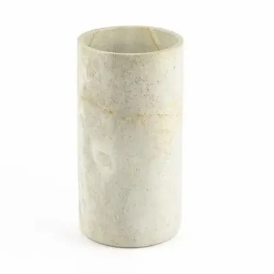 Vases - Long narrow cylindrical vase in natural stone - L INDOCHINEUR X RIVÊT
