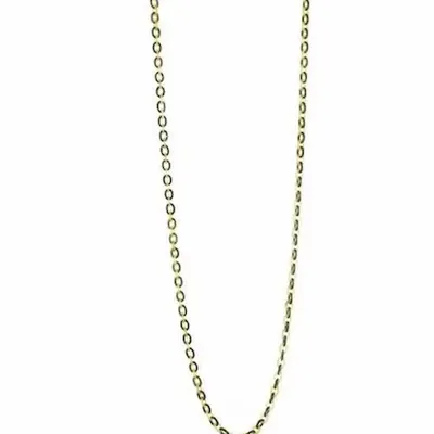 Bijoux - Sautoir chaîne maille fine en sabot et corne noire - L INDOCHINEUR X RIVÊT