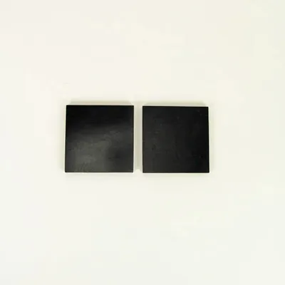Table mat - Black lacquered stone square coaster - L INDOCHINEUR X RIVÊT