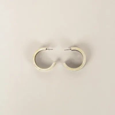 Jewelry - Bobine earrings in blond and black horn - Studs - Marbled blond horn - L INDOCHINEUR X RIVÊT