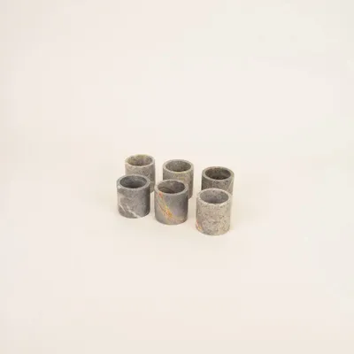 Coffrets et boîtes - Petit pot cylindrique étroit en pierre naturelle sans couvercle - L INDOCHINEUR X RIVÊT