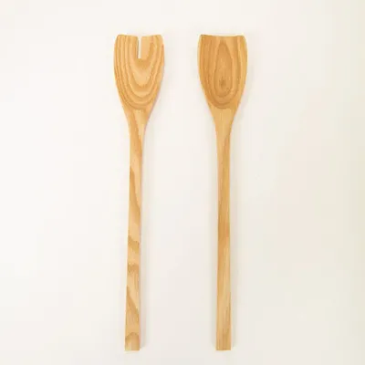 Couverts de service - Couverts à salade en bois de frêne - L INDOCHINEUR X RIVÊT