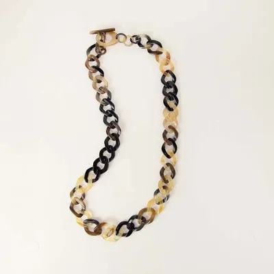 Jewelry - Necklace, fine scales, in hoof - L INDOCHINEUR X RIVÊT