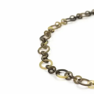Jewelry - Long necklace, flat and round rings, in hoof - L INDOCHINEUR X RIVÊT