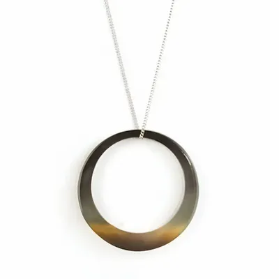 Bijoux - Pendentif chaîne anneau fin en sabot - L INDOCHINEUR X RIVÊT