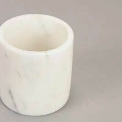 Candlesticks and candle holders - Round tealight holder in white Nghe An veined marble - L INDOCHINEUR X RIVÊT
