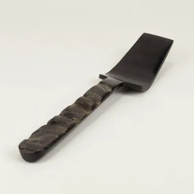 Couverts de service - Pelle à tarte en corne noire avec manche en corne brute - L INDOCHINEUR X RIVÊT