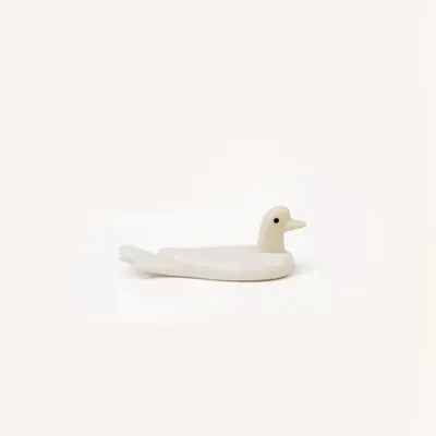 Cutlery set - Chopsticks holder duck in bone (by 6) - L INDOCHINEUR X RIVÊT