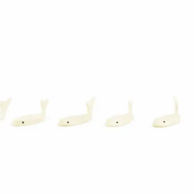 Cutlery set - Chopsticks holder whale in bone (by 6) - L INDOCHINEUR X RIVÊT