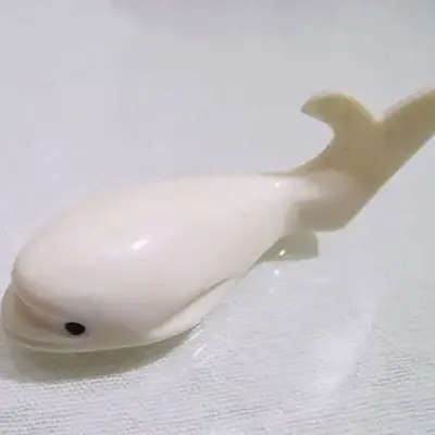 Cutlery set - Chopsticks holder whale in bone (by 6) - L INDOCHINEUR X RIVÊT