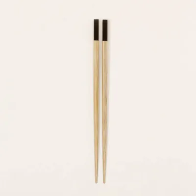 Couverts de service - Baguettes en bambou et corne noire de buffle (par 6 paires) - L INDOCHINEUR X RIVÊT