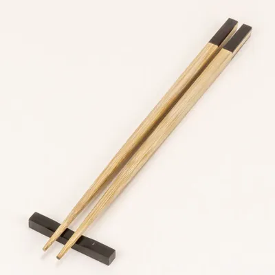 Couverts de service - Baguettes en bambou et corne noire de buffle (par 6 paires) - L INDOCHINEUR X RIVÊT