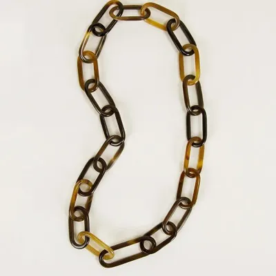 Jewelry - Long necklace, thick oval rings, in hoof - L INDOCHINEUR X RIVÊT