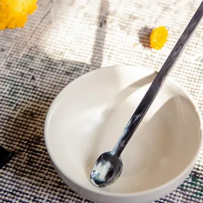 Couverts de service - Cuillère à confiture en corne noire africaine - L INDOCHINEUR X RIVÊT