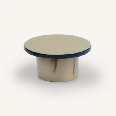 Artistic hardware - Straight-edge wall hook, sand and midnight blue lacquer, size M - L INDOCHINEUR X RIVÊT