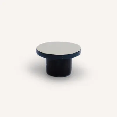 Artistic hardware - Straight-edge wall hook, grey and midnight blue lacquer, size S - L INDOCHINEUR X RIVÊT
