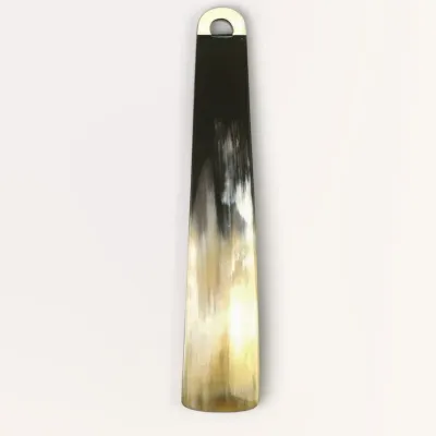 Decorative objects - Shoehorn in marbled black horn and ivory lacquer - L INDOCHINEUR X RIVÊT