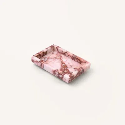 Kitchen utensils - Small Titan tray in red and white marble - L INDOCHINEUR X RIVÊT