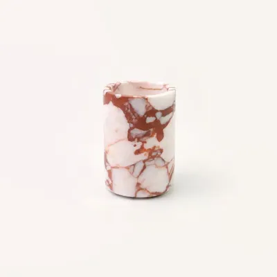 Vases - Vase Uranus en marbre rouge et blanc - L INDOCHINEUR X RIVÊT